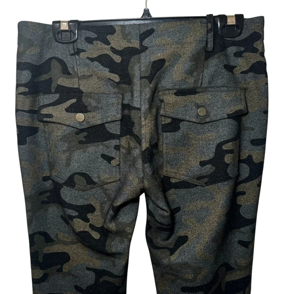 Veronica Beard 'Field Cargo'Camouflage Pants‎  Woll Blend size 6 $395